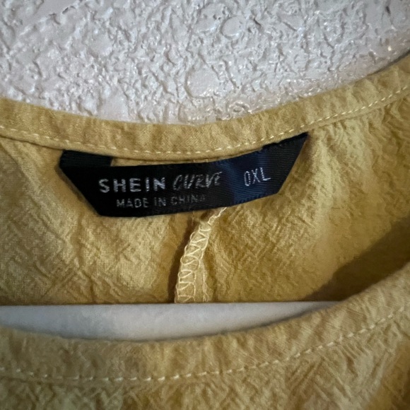 SHEIN Yellow Lace Trim Dress - Picture 4 of 5